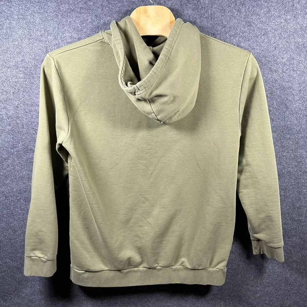 Vintage Kappa Hoodie Men's Khaki Green Pullover Sweatshirt‎ Logo XXL 2XL